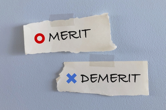 merit and demerit